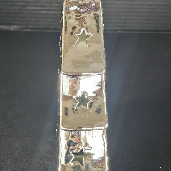 Christmas Mikasa Celebrations Tree LED Lantern Ceramic Silver Tone 7 Inch - Picture 13 of 14